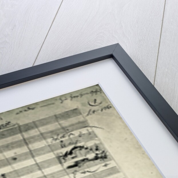 Manuscript Page from Beethoven's Missa Solemnis by Anonymous