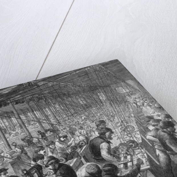 Illustration of Workers in Ammunition Factory by Anonymous