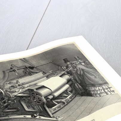 W.G Taylors Patent Power Loom Calico Machine Engraving by Anonymous