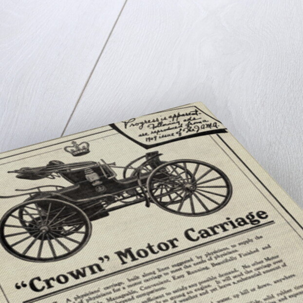 Advertisement for "Crown" Motor Carriage by Anonymous