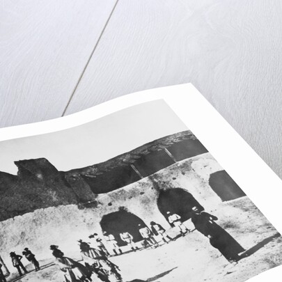 Ysleta Tiguas Outside Church of San Antonio De Padua by Anonymous