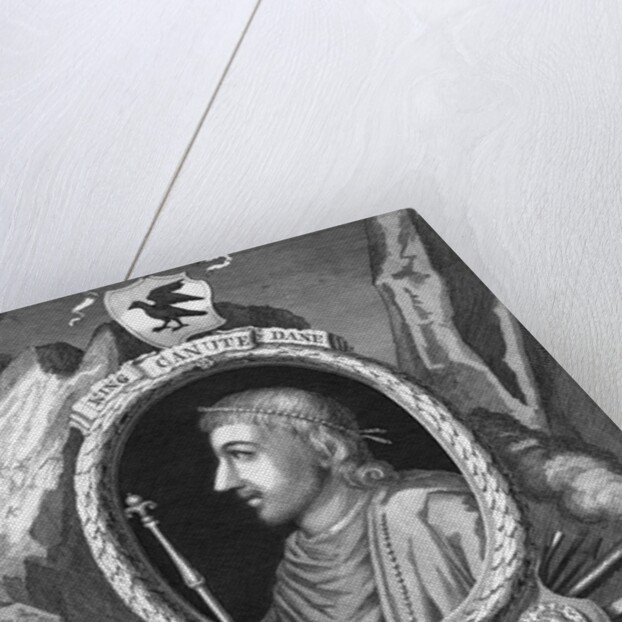 Engraving of Canute King of Danes by Anonymous