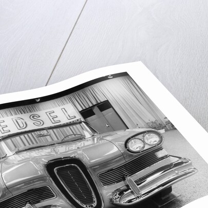 Ford Edsel Citation Convertible in Showroom. by Anonymous