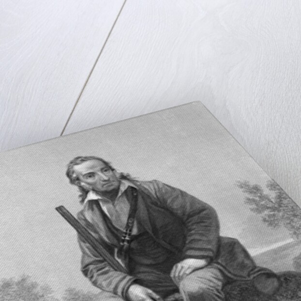 John James Audubon Sitting with Gun and Dog by Anonymous