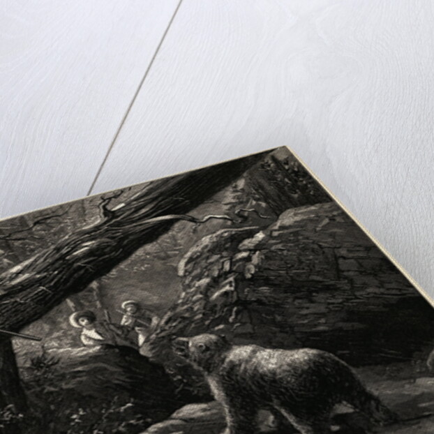 Men Bear Hunting in Rocky Mountains by Anonymous