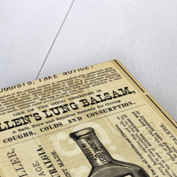Advertisement for Allen's Lung Balsam by Anonymous