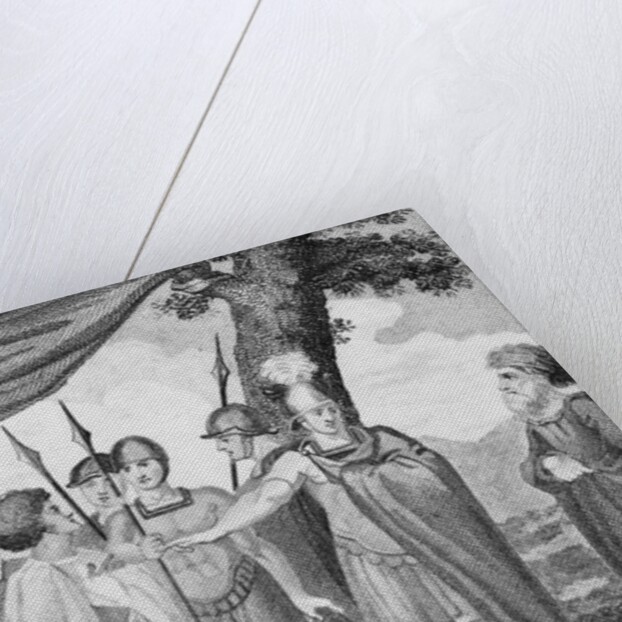 Drawing of Military Outdoor Scene from Titus Andronicus by Anonymous