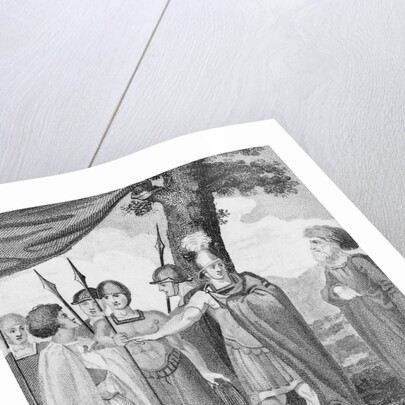 Drawing of Military Outdoor Scene from Titus Andronicus by Anonymous