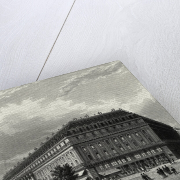 Engraving of Grand Hotel in Paris by Anonymous