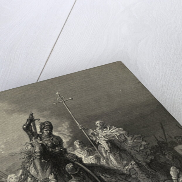 John Hunyadi and John Capistran Leading Battle by Anonymous