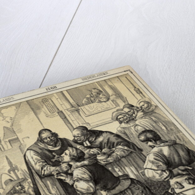 Counts Egmont and Hoornare Preparing for Beheading in Brussels Marketplace by Anonymous