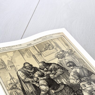 Counts Egmont and Hoornare Preparing for Beheading in Brussels Marketplace by Anonymous