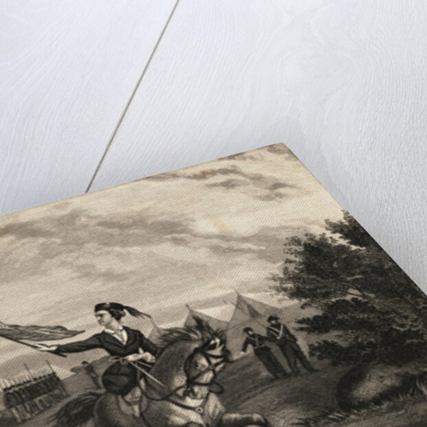 Sarah Edmonds Leaving Hospital Tents for Battle Field by Anonymous