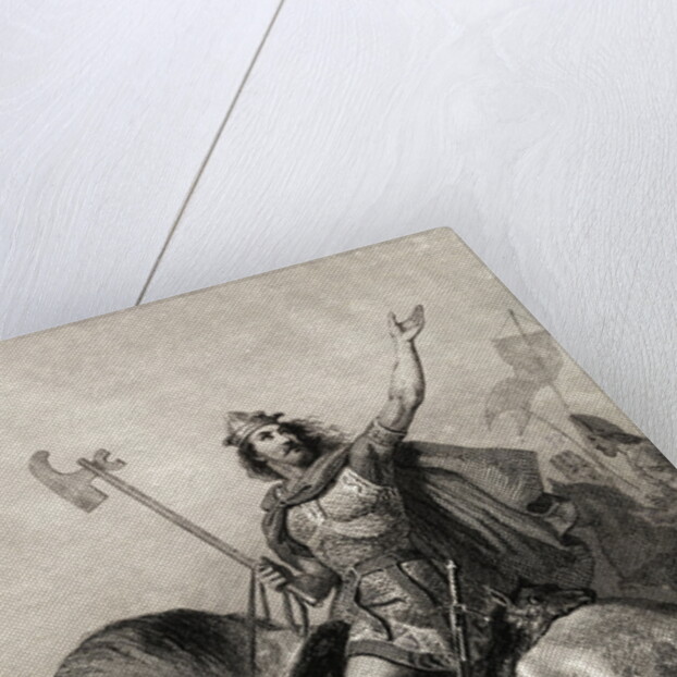 Portrait of King Clovis Riding Horse by Anonymous