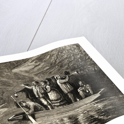 People Crossing River Styx in Mammoth Cave of Kentucky by Anonymous