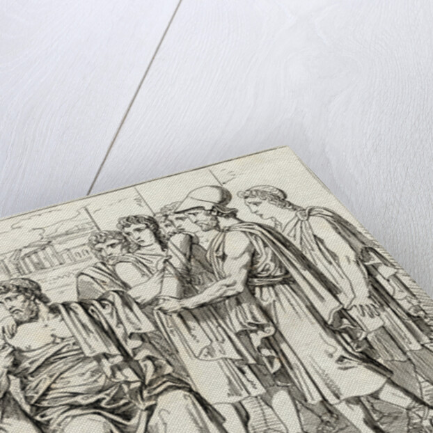Lycurgus Passing on Laws by Anonymous