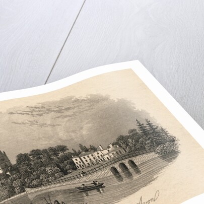 Illustrated View of Avon Bank of Stratford on Avon by Anonymous