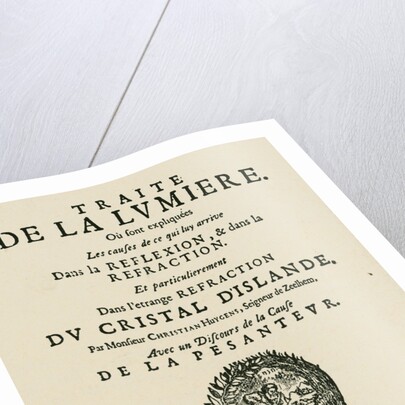 Title Page from Book by Christiaan Huygens