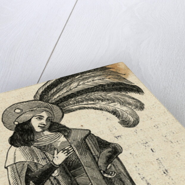 Man Standing in Medieval Garb by Anonymous