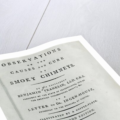Title Page from Book by Benjamin Franklin