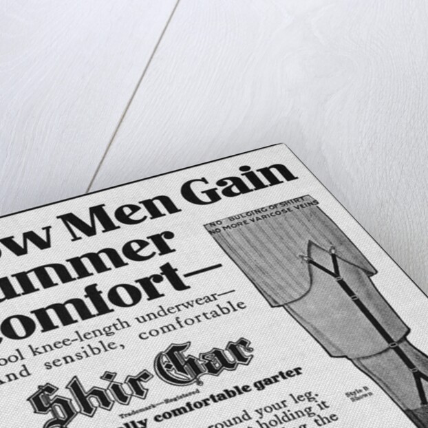 Advertisement for Men's Garters by Anonymous