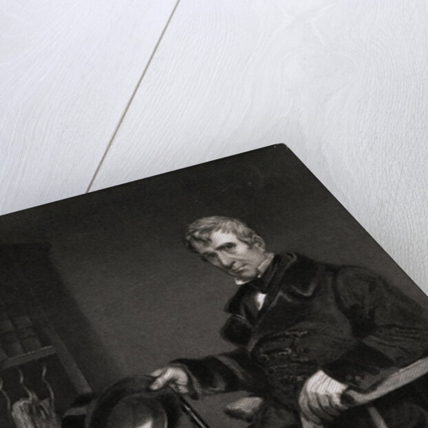 Illustration of President William Henry Harrison with Hat in Hand by Anonymous