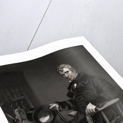 Illustration of President William Henry Harrison with Hat in Hand by Anonymous