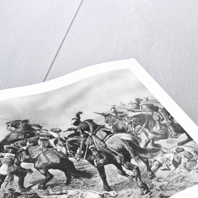 War Scene with Troops on Horseback by Anonymous