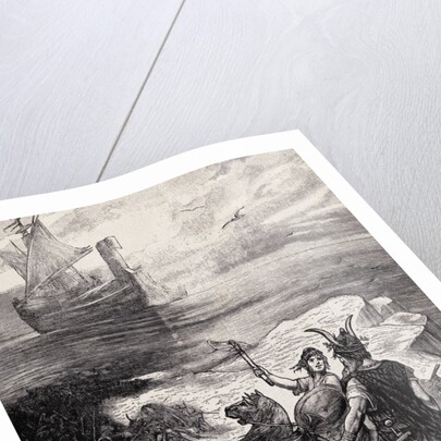 Teutone Soldiers Gathered on Shore by Anonymous