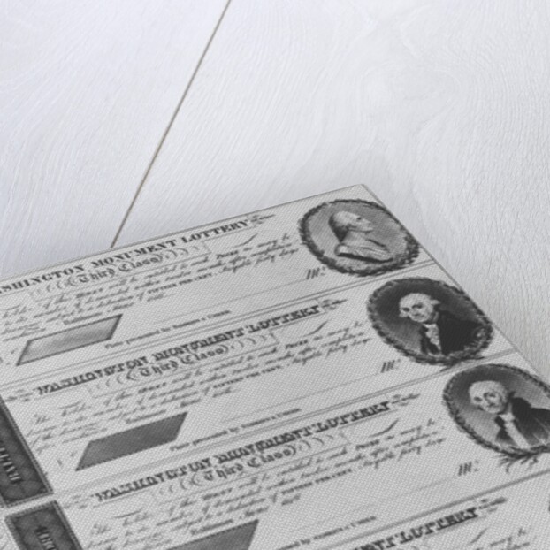 Washington Monument Lottery Tickets by Anonymous