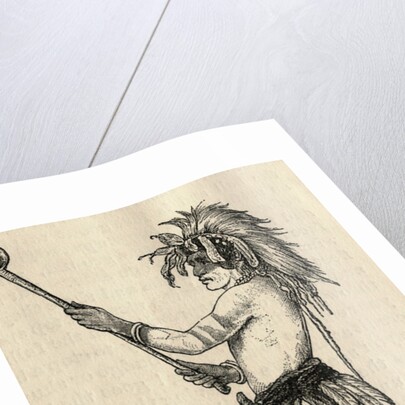 Indian Lacrosse Player by Anonymous