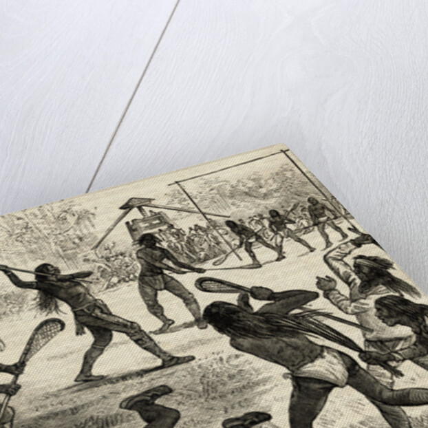 Indians Playing Lacrosse by Anonymous