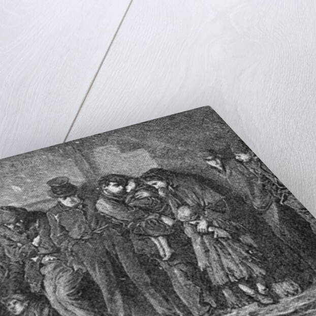 Homeless People Huddling Together by Anonymous