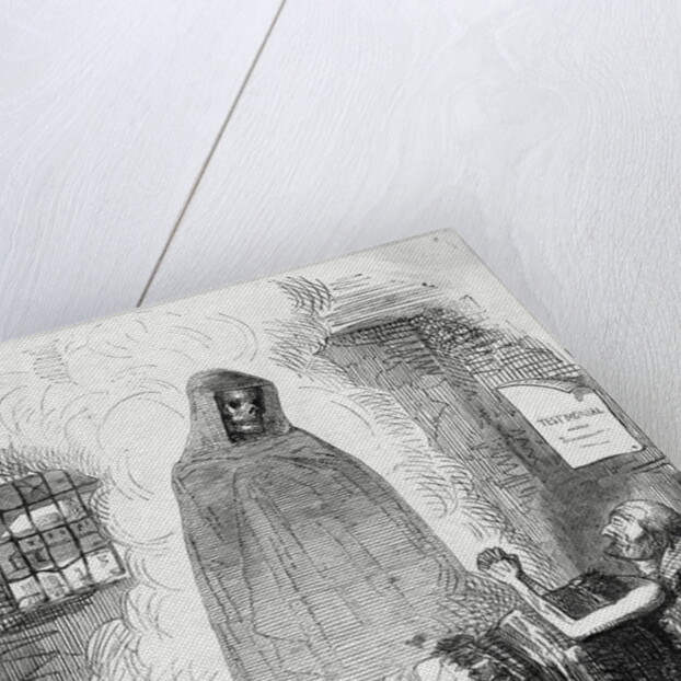 Grim Reaper at Man's Bedside by Anonymous