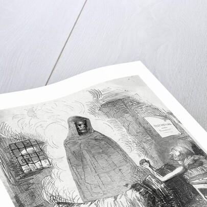 Grim Reaper at Man's Bedside by Anonymous