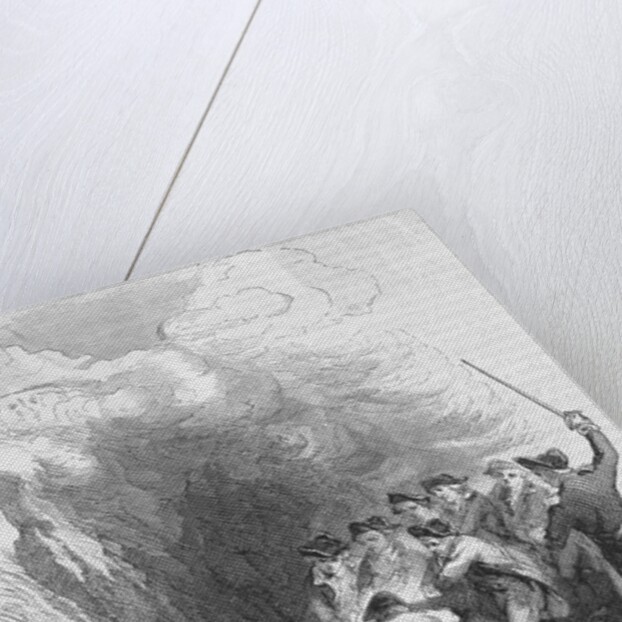 19th Century Troops Hauling a Cannon by Anonymous