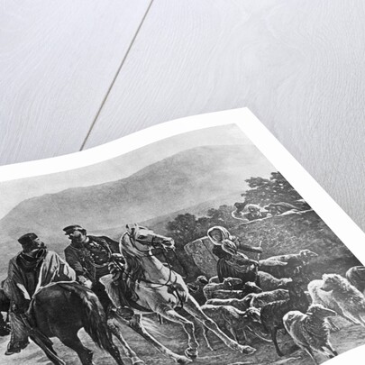 Victor Emanuel Speaking with Giuseppe Garibaldi by Anonymous