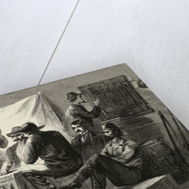 Engraving of Secret Meeting During Civil War by Anonymous