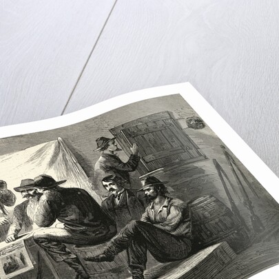 Engraving of Secret Meeting During Civil War by Anonymous