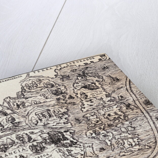 Map Depicting Jacques Cartier's Explorations by Anonymous
