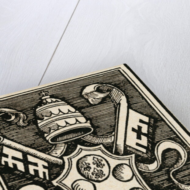 Coat of Arms of Pope Leo X by Anonymous