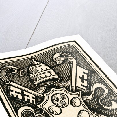 Coat of Arms of Pope Leo X by Anonymous