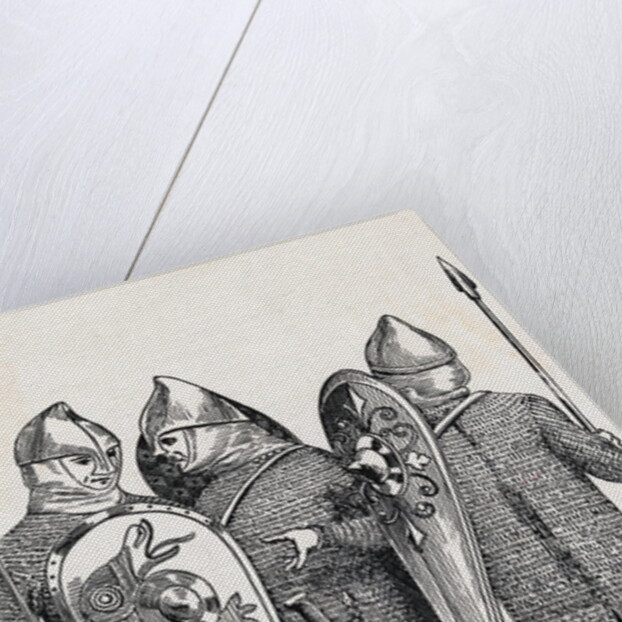 Soldiers Wearing Norman Armour by Anonymous