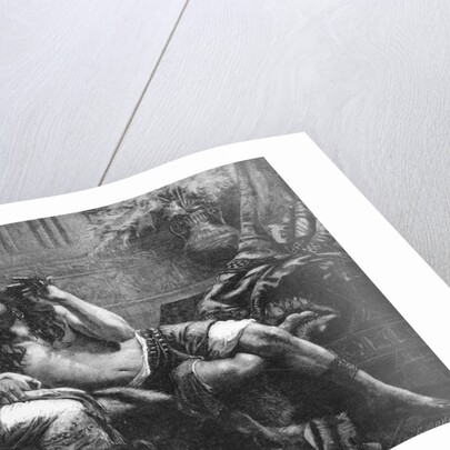 Illustration of Samson and Delilah by Anonymous
