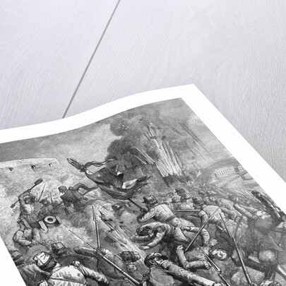 Soldiers Storming Fortress During Crimean War by Anonymous