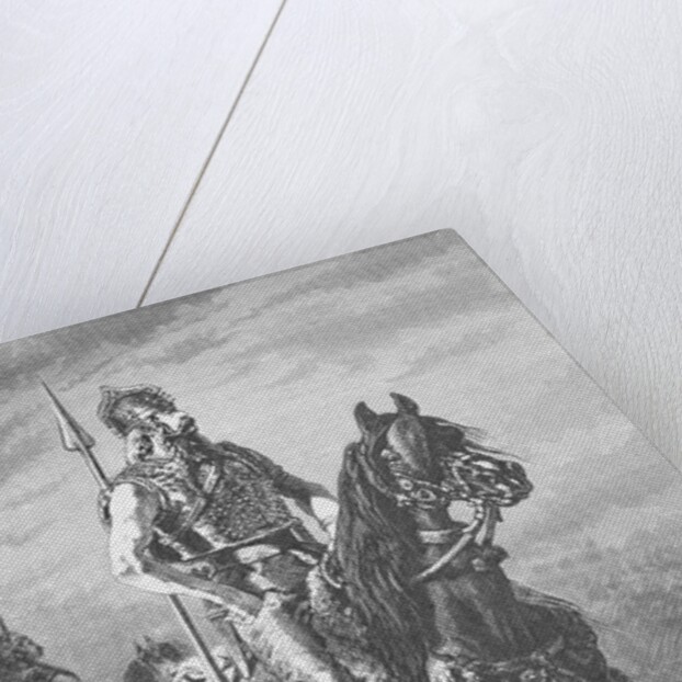 Gaelic Warrior on Horseback by Anonymous