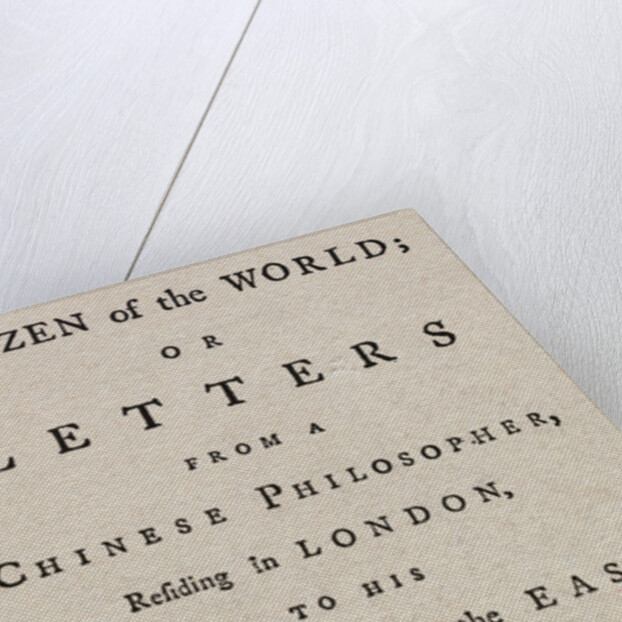 Citizen of the World Book Cover by Anonymous