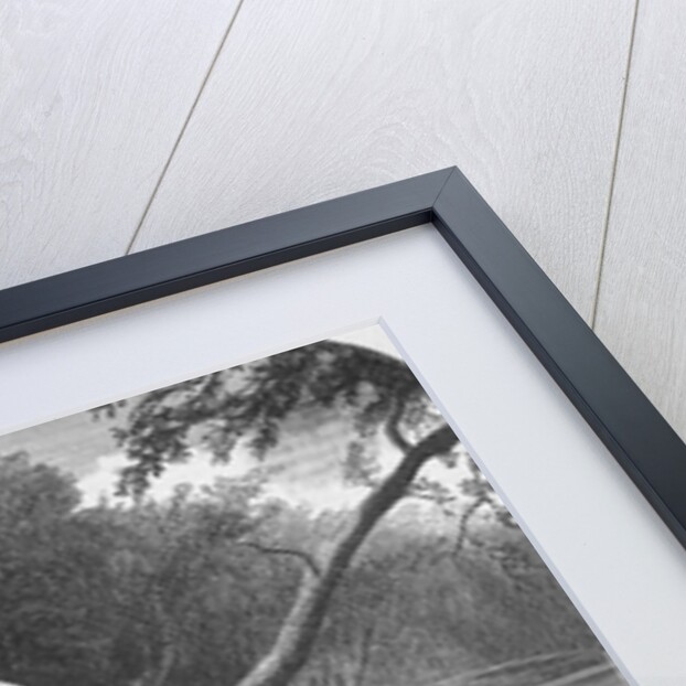 Woman Reading While Man is Fishing by Anonymous