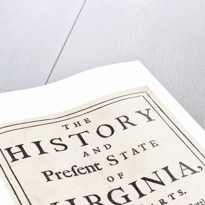 The History and Present State of Virginia by Robert Beverly