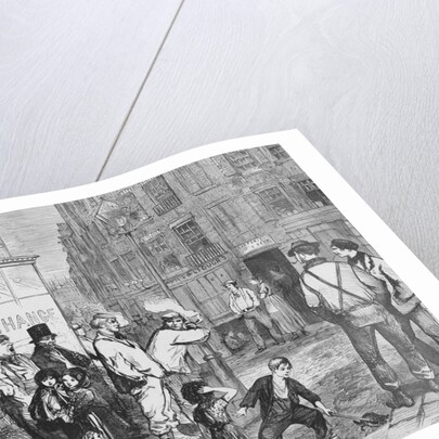 Illustration of a Street Scene in the Fourth Ward of New York by Anonymous